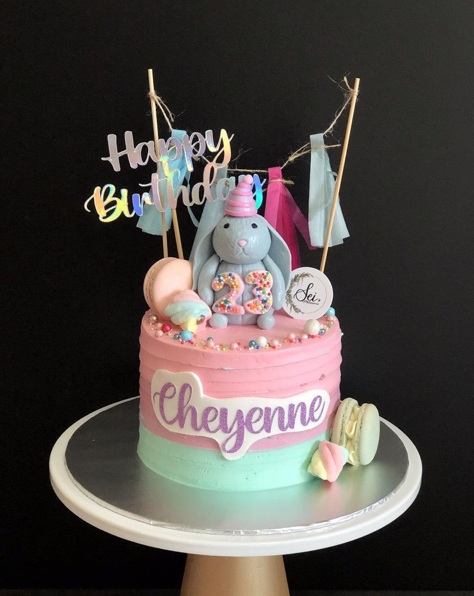 jellycat bunny birthday cake