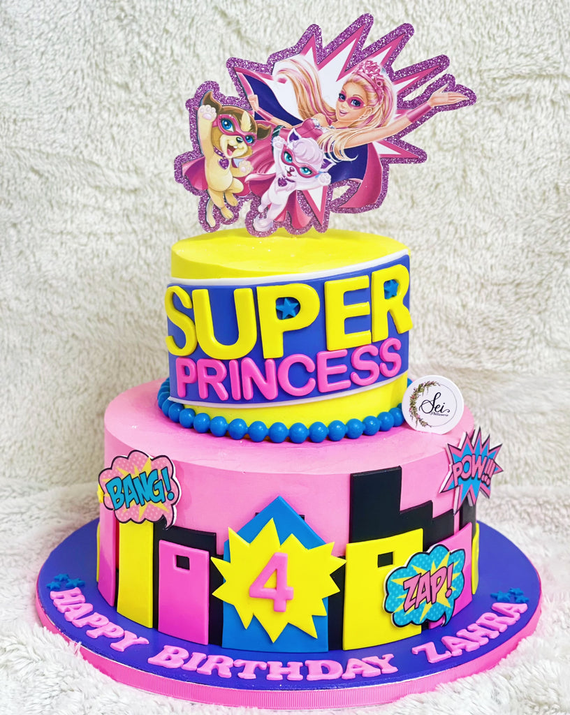 2-Tier Barbie in Princess Power Cake – Sei Pâtisserie