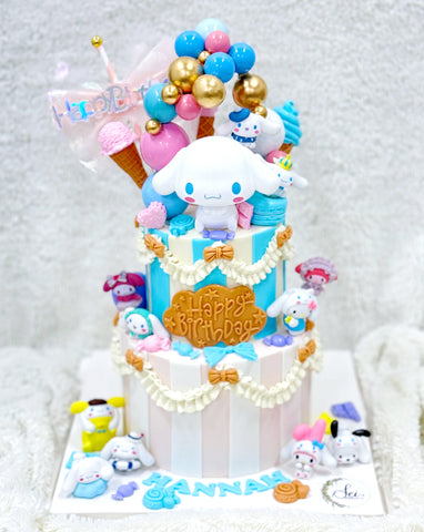 2-Tier Cinnamoroll Ruffles Cake