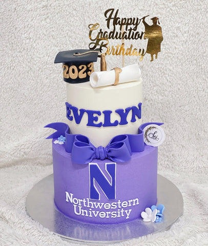 2-Tier Graduation / Birthday Cake
