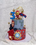 2-Tier Iron Man Cake