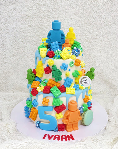 2-Tier Lego Master Cake