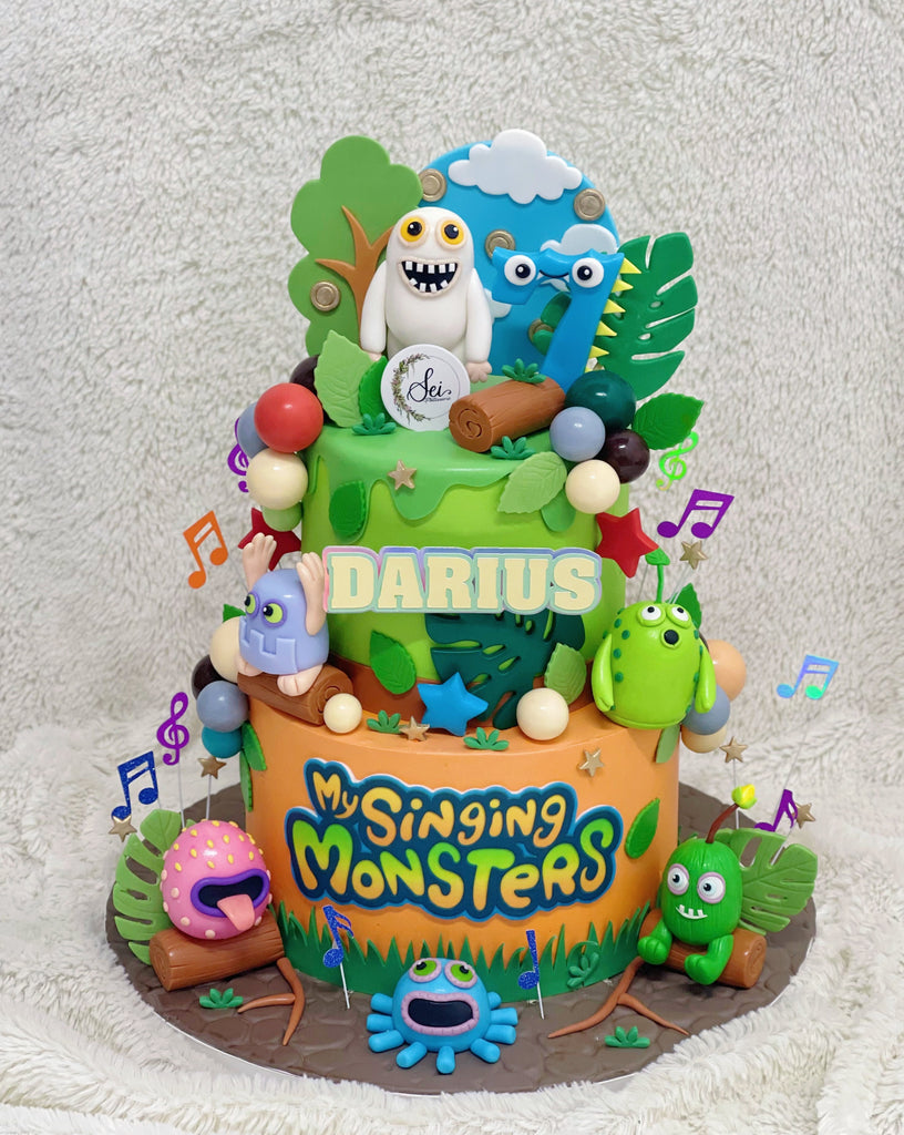 my singing monsters 2 2-Tier My Singing Monsters Cake – Sei Pâtisserie