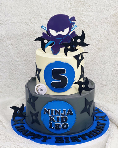 2-Tier Ninja Kidz Cake