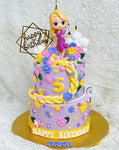 2-Tier Rapunzel Cake