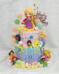2-Tier Rapunzel Fairy Tale Princess Cake