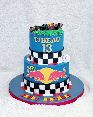 2-Tier Red Bull F1 Cake