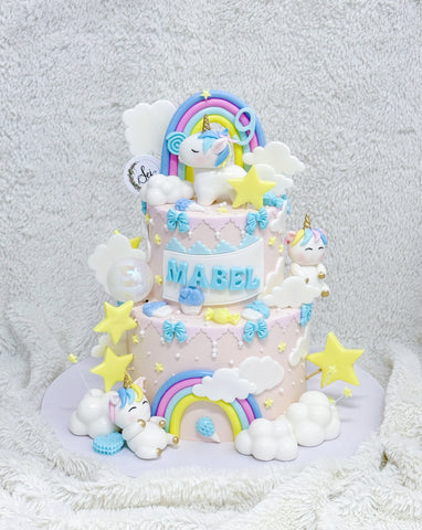 2-Tier Unicorn Dreamland Cake