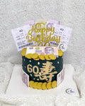 4D Money Pulling Cake in Black with Shou