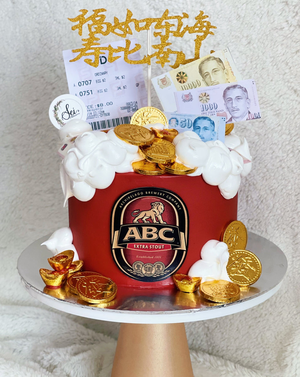 ABC Extra Stout Beer Money Pulling Cake – Sei Pâtisserie
