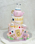 2-Tier Alice in Wonderland Cake