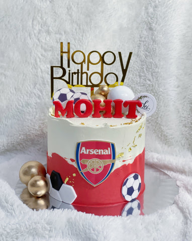 Arsenal Football Soccer Cake