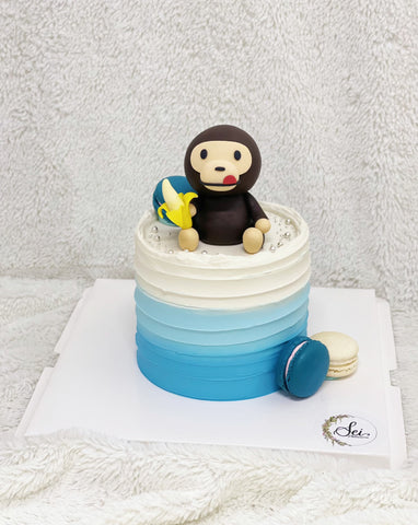 Baby Milo Bathing Ape Cake