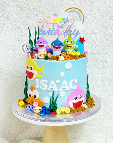 Baby Shark Family Tall Cake