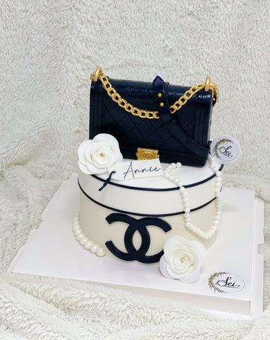 Boy Chanel Gift Box Cake