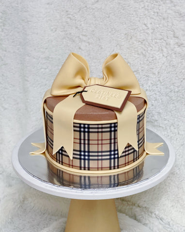 Burberry Gift Box Cake