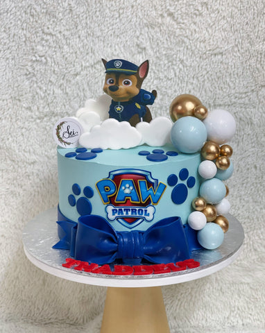 Chase Paw Patrol Ribbon Cake