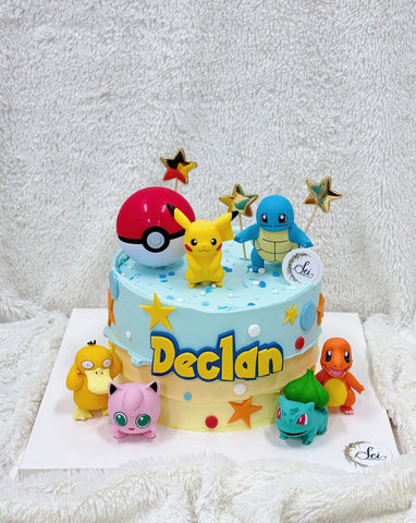 Colourful Pokemon Cake
