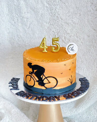 Cyclist Sunset Cake