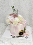 Dusty Pink Floral Cake