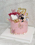 Family of 3 Floral Cake