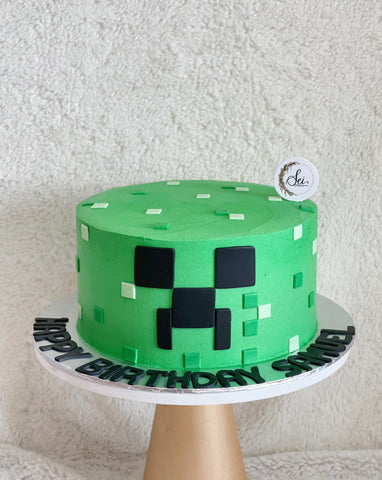 Green Minecraft Cake