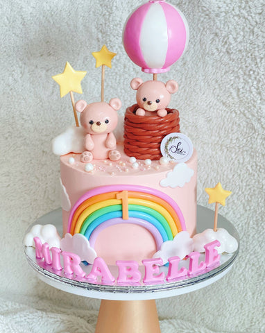 Hot Air Balloon Bear Cake