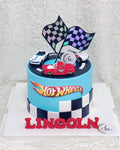 Hot Wheels Race Track Cake