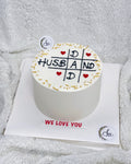 Husband and Dad Tic Tac Toe Cake