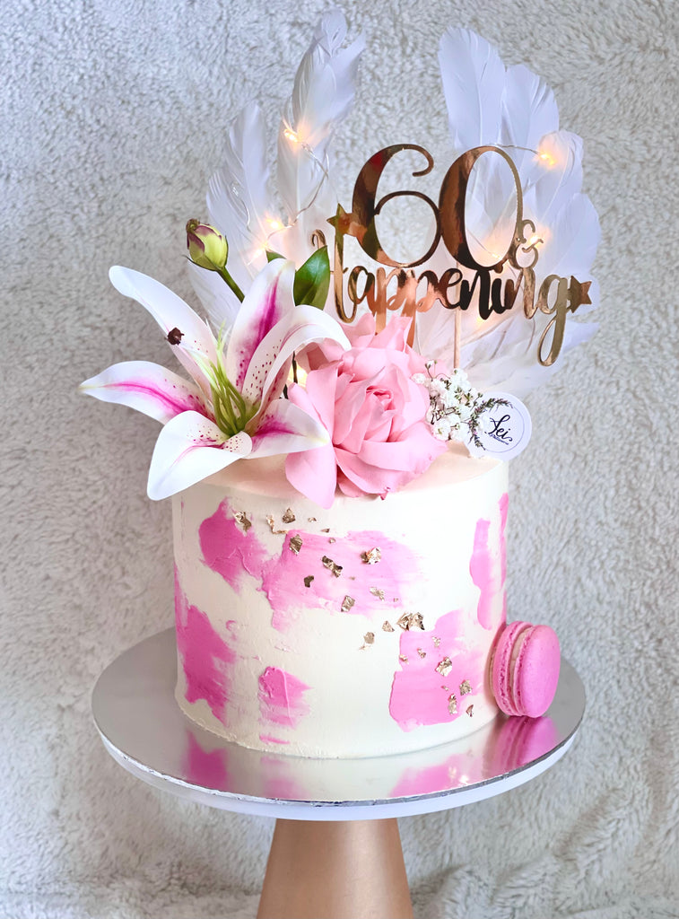 lily flower cake Lily and Roses Feminine Floral Cake – Sei Pâtisserie