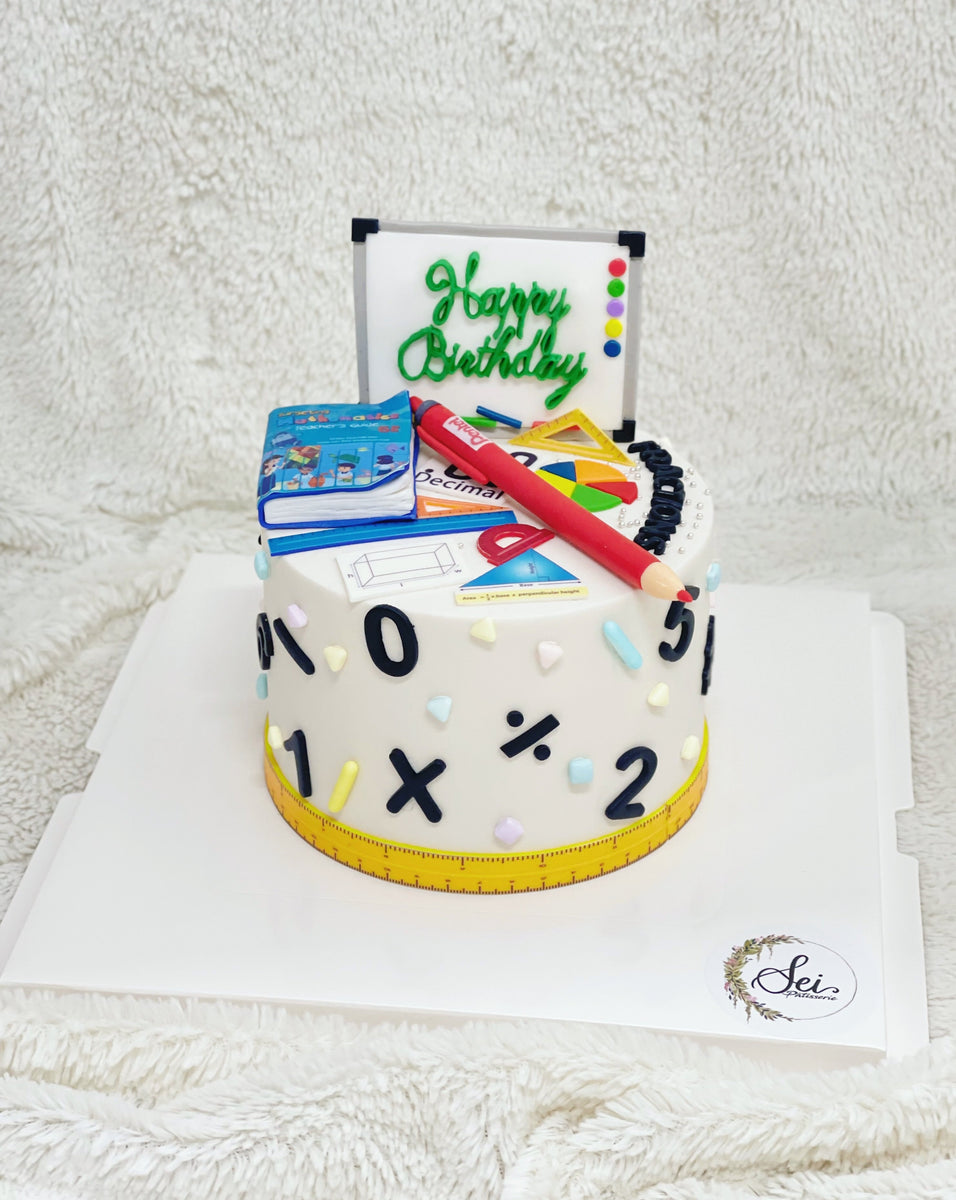 Cake Design On Math Math Genius Cake – Sei Pâtisserie