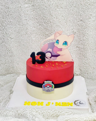 Meowscles Cake Mew Pokemon Cake – Sei Pâtisserie