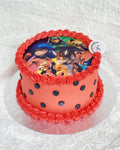Miraculous Ladybug Photo Printed Cake