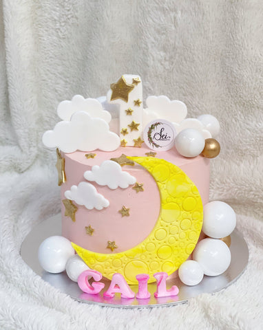 Moon and Stars Tall Cake
