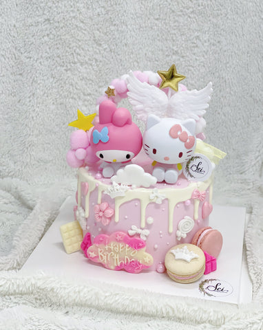 My Melody and Kitty Cake