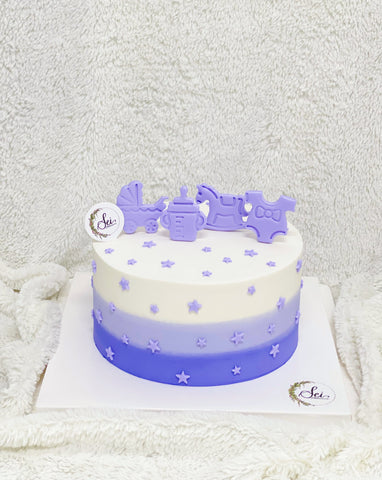 Ombre Purple Baby Cake