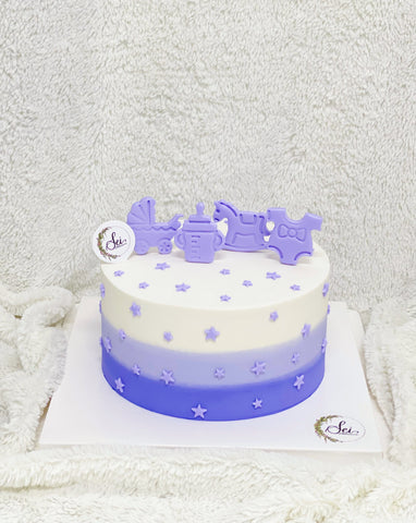Ombre Purple Baby Cake
