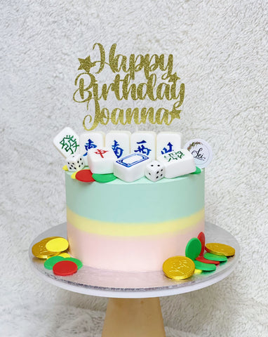 Pastel Mahjong Money Pulling Cake