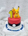 Pikachu Pokemon Pokeball Cake