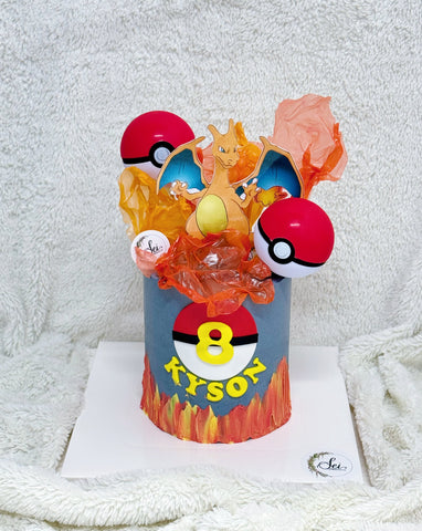 Pokemon Charizard Tall Cake