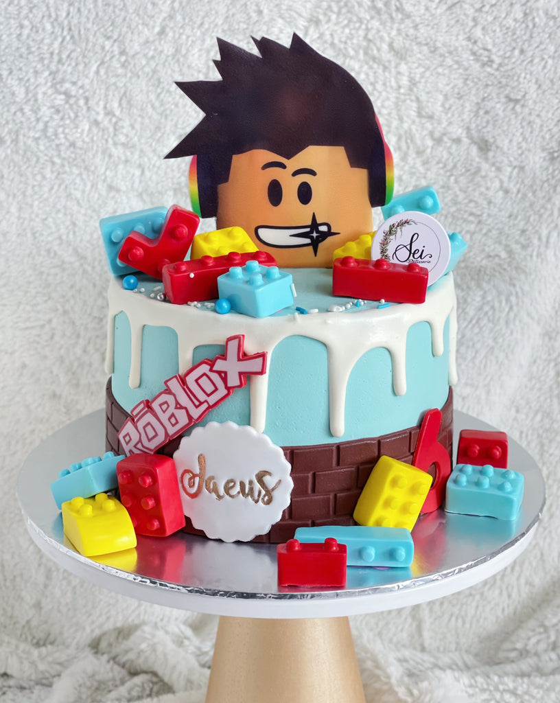 Roblox and Lego Cake