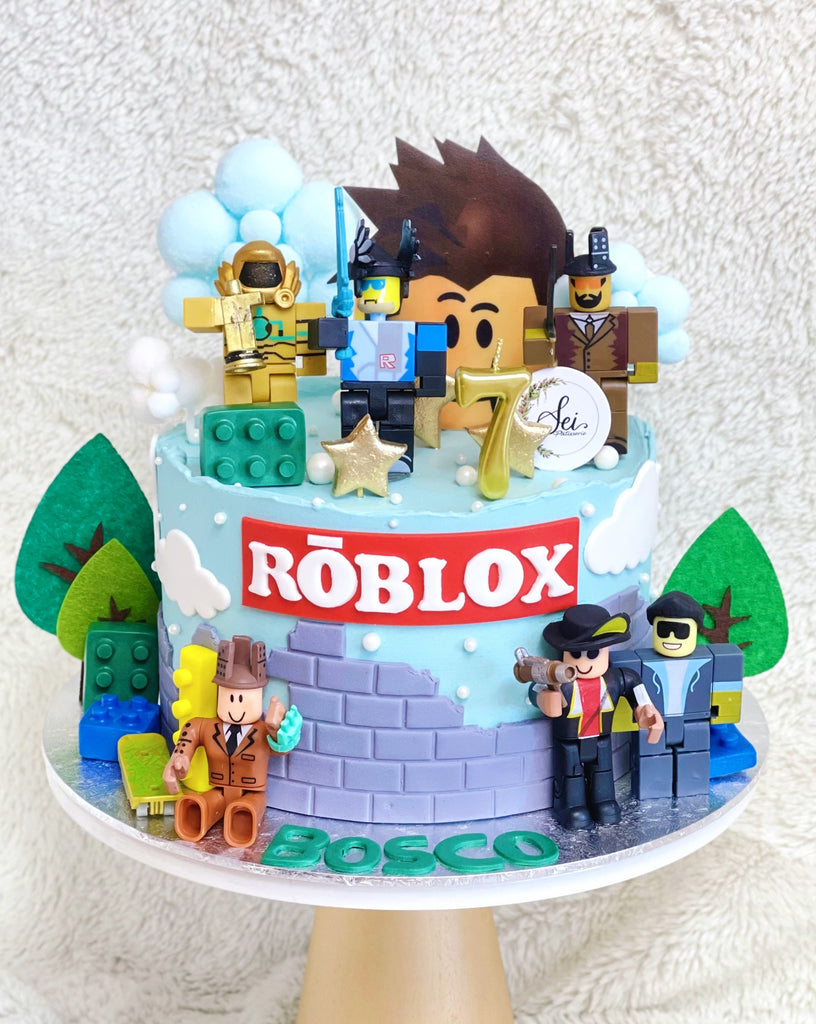 Roblox and Lego Cake