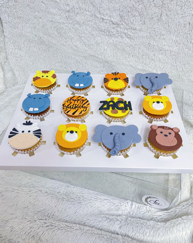 Safari Animal Cupcakes