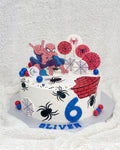 Spiderman Bricks Cake