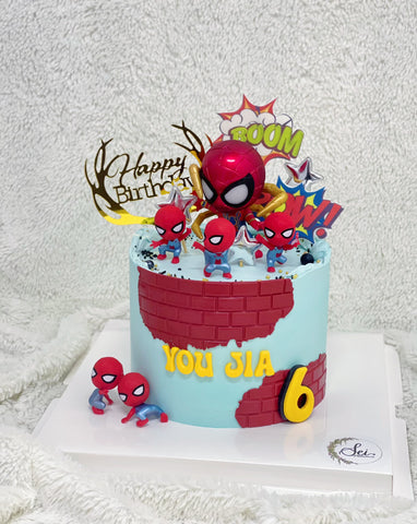 Spiderman and Friends Cake