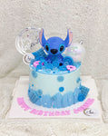 Stitch and Blue Buttons Cake