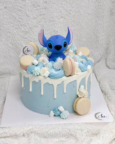 Stitch and Macaron Cake