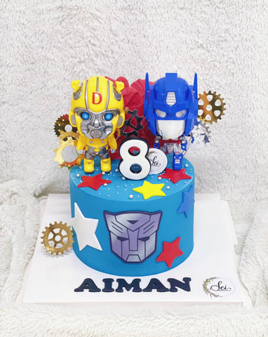 Transformers Optimus Prime Bumblebee Cake