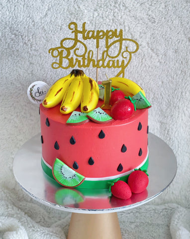 Watermelon Tutti Fruitti Cake