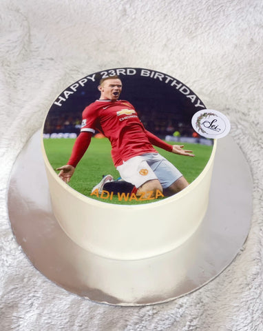 Wayne Rooney Manchester United Icing Print Cake